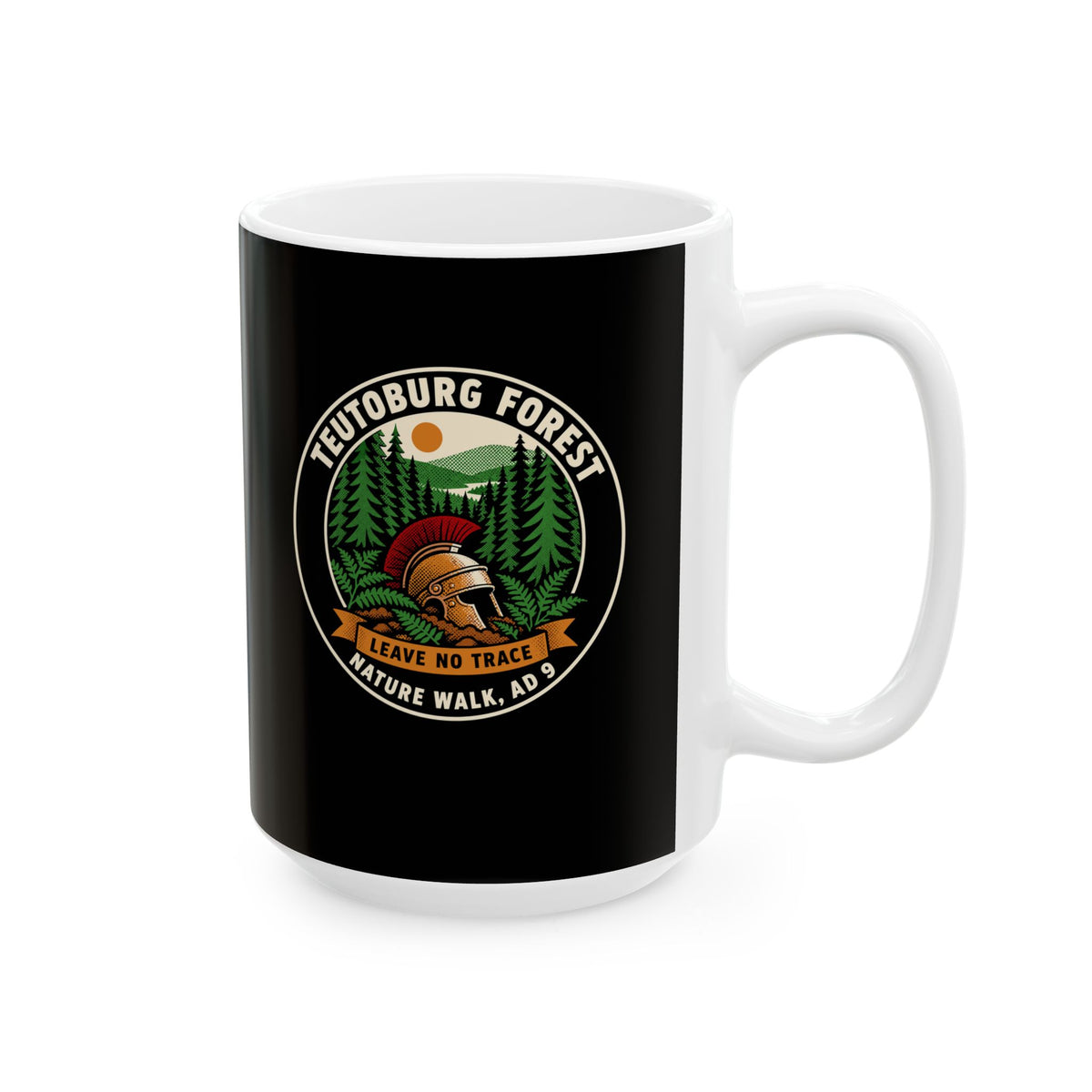 Teutoburg Nature Walk Badge Ceramic Mug, (11oz, 15oz)
