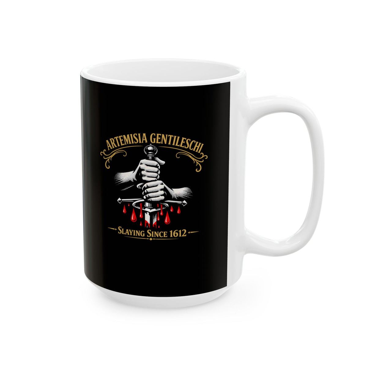 Artemesia Gentileschi Painter Ceramic Mug, (11oz, 15oz)