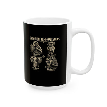 Know Your Grotesques Ceramic Mug, (11oz, 15oz)