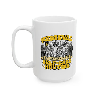 Flagellants Medieval Self Care Ceramic Mug, (11oz, 15oz)
