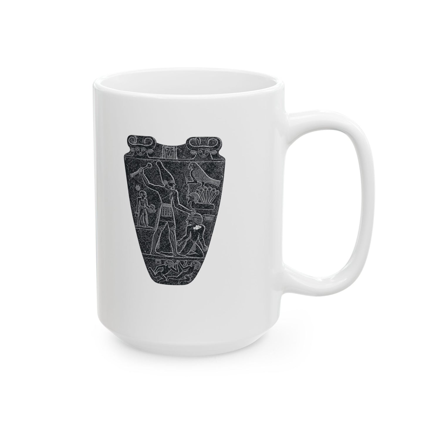 Egyptian Narmer Palette Ceramic Mug, (11oz, 15oz)