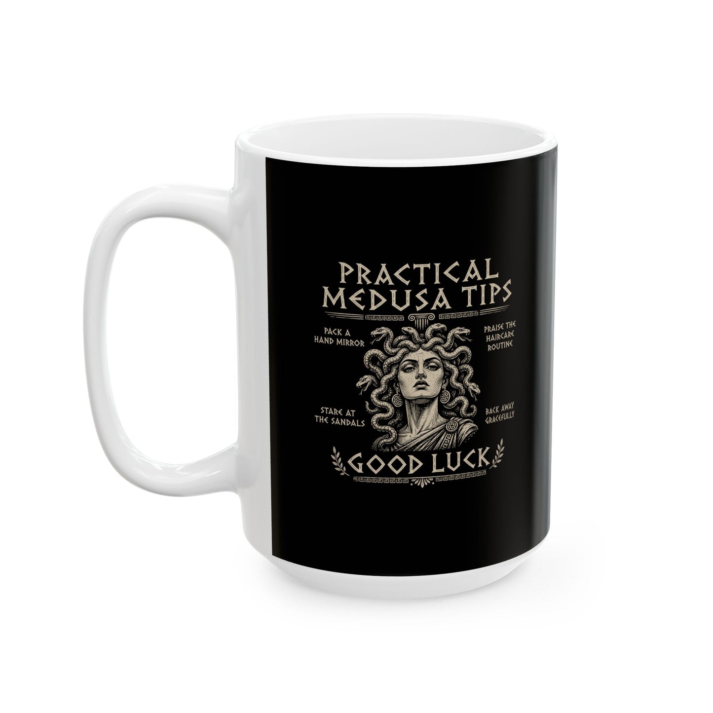 Practical Medusa Tips Ceramic Mug, (11oz, 15oz)