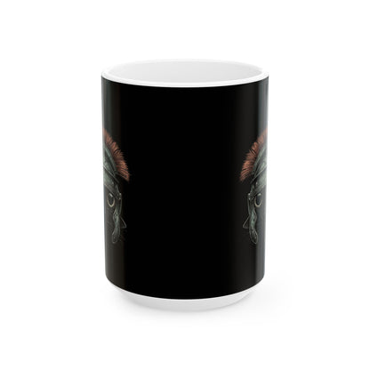 Cat Centurion Ceramic Mug, (11oz, 15oz)