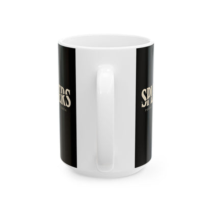 Splitters Fractured Inscription Ceramic Mug, (11oz, 15oz)