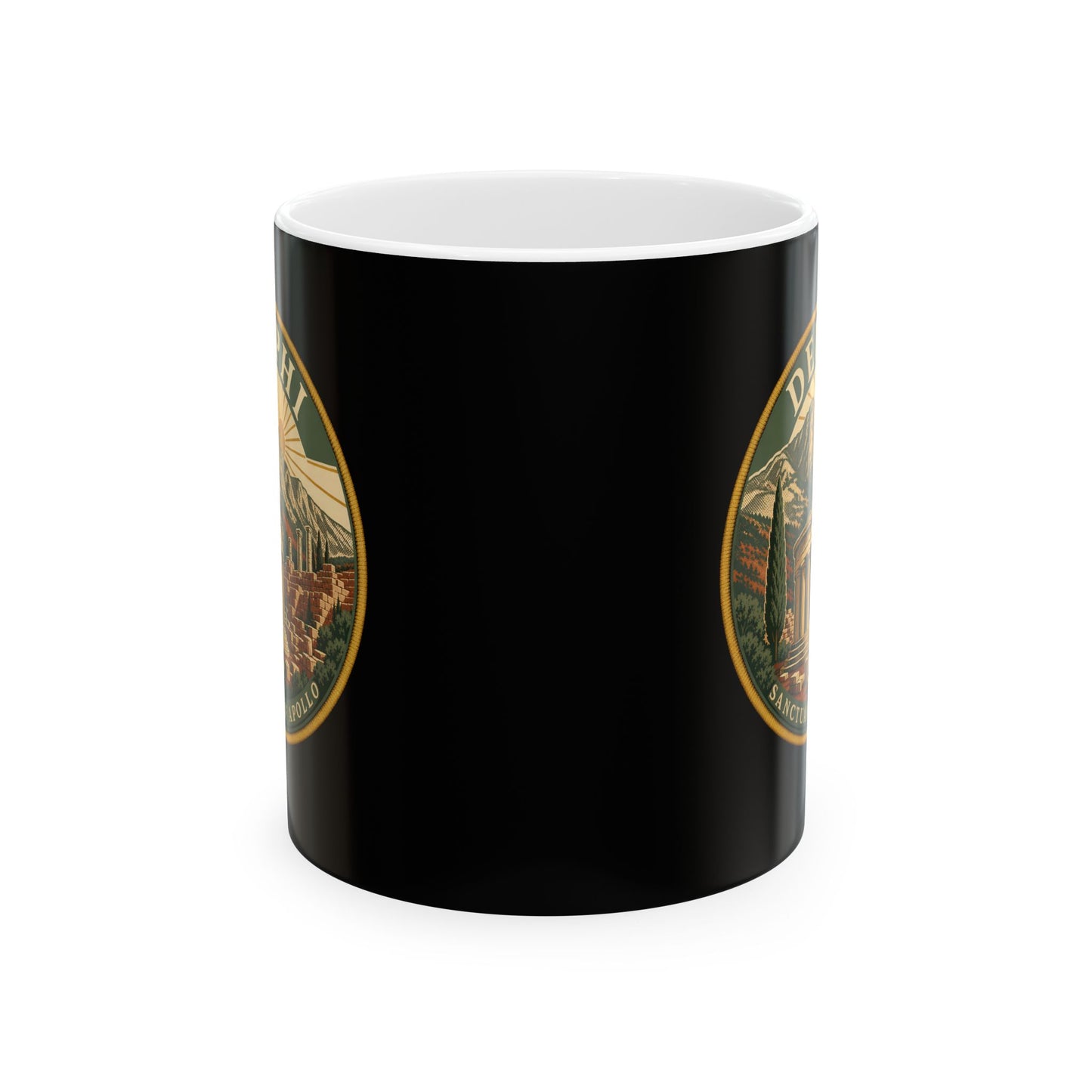 Delphi Sanctuary of Apollo Patch Ceramic Mug, (11oz, 15oz)