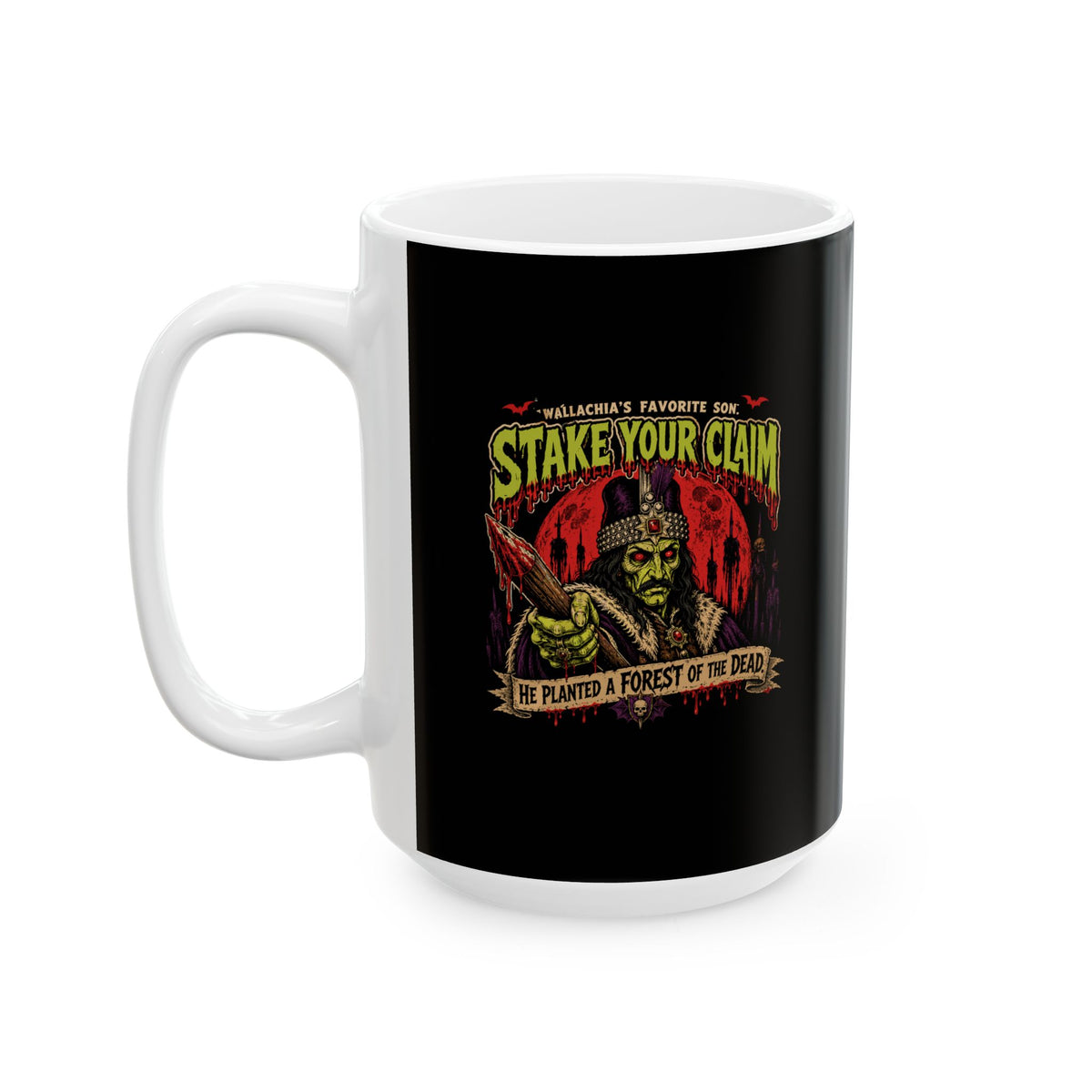 Psychobilly Vlad Tepes Ceramic Mug, (11oz, 15oz)