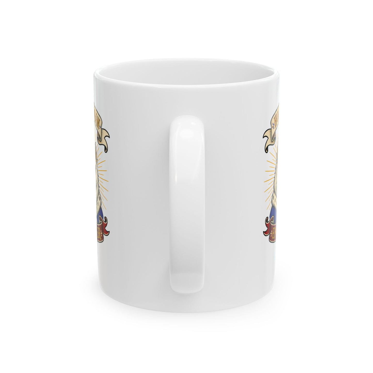Holy Roman Empurrer Cat Ceramic Mug, (11oz, 15oz)