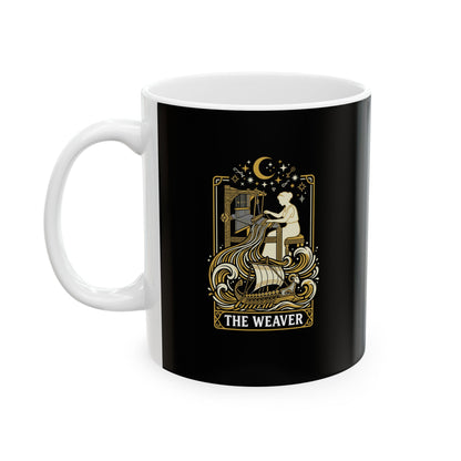 Penelope the Weaver Tarot Ceramic Mug, (11oz, 15oz)