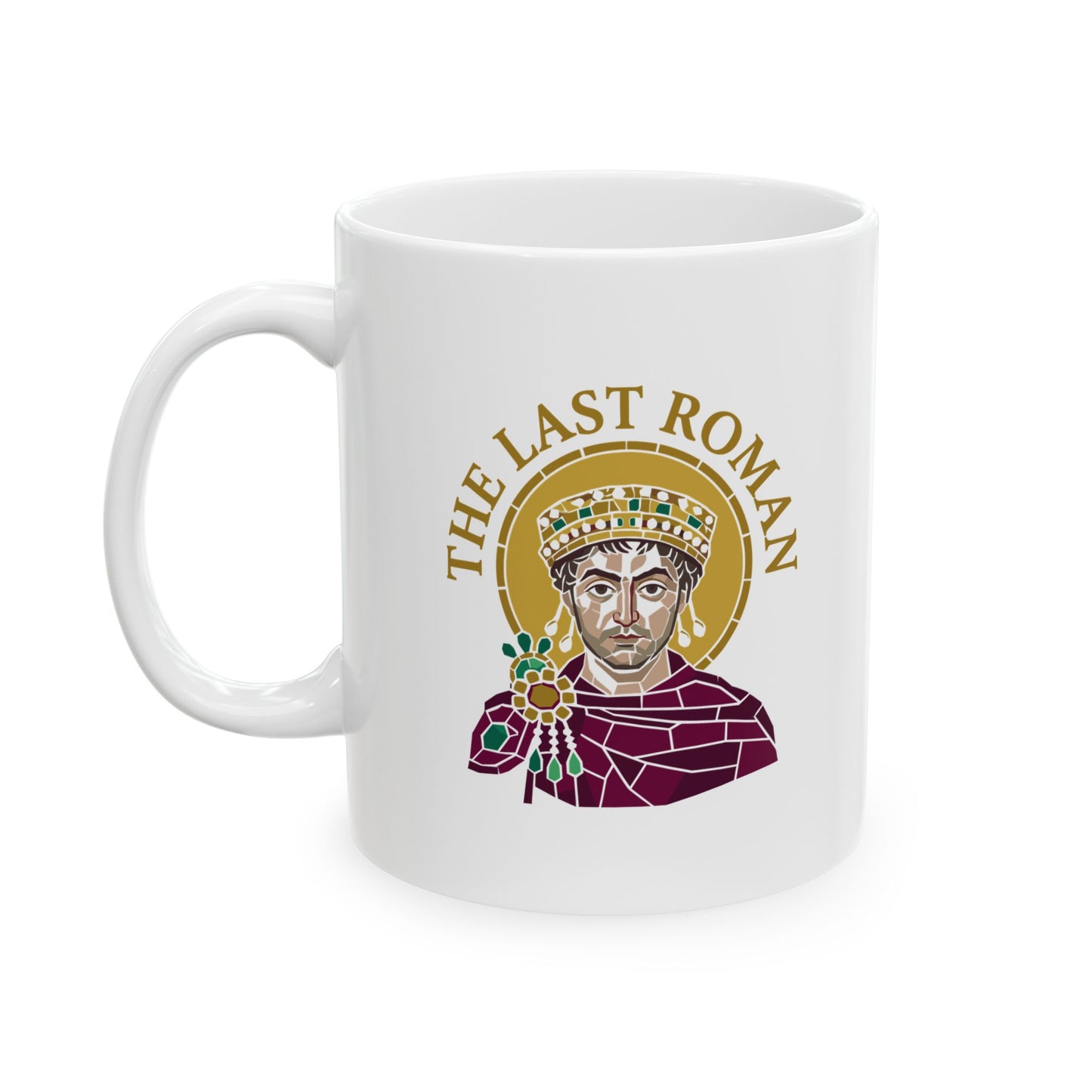 Justinian Last Roman Emperor Ceramic Mug, (11oz, 15oz)