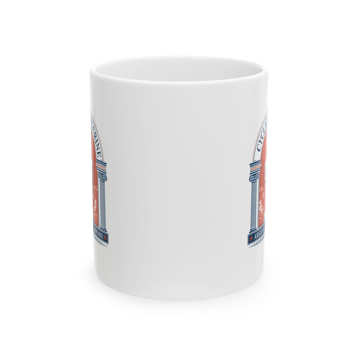 Cycladic Figurine 2500 Aegean Sea Ceramic Mug, (11oz, 15oz)