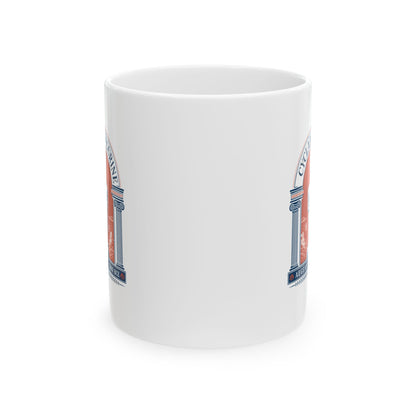Cycladic Figurine 2500 Aegean Sea Ceramic Mug, (11oz, 15oz)