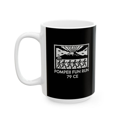 Pompeii Fun Run Mosaic Ceramic Mug, (11oz, 15oz)
