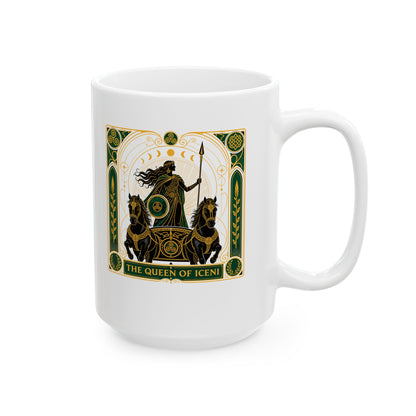 Boudica Queen of Iceni Tarot Ceramic Mug, (11oz, 15oz)