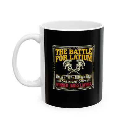 Aeneas Battle for Latium Ceramic Mug, (11oz, 15oz)