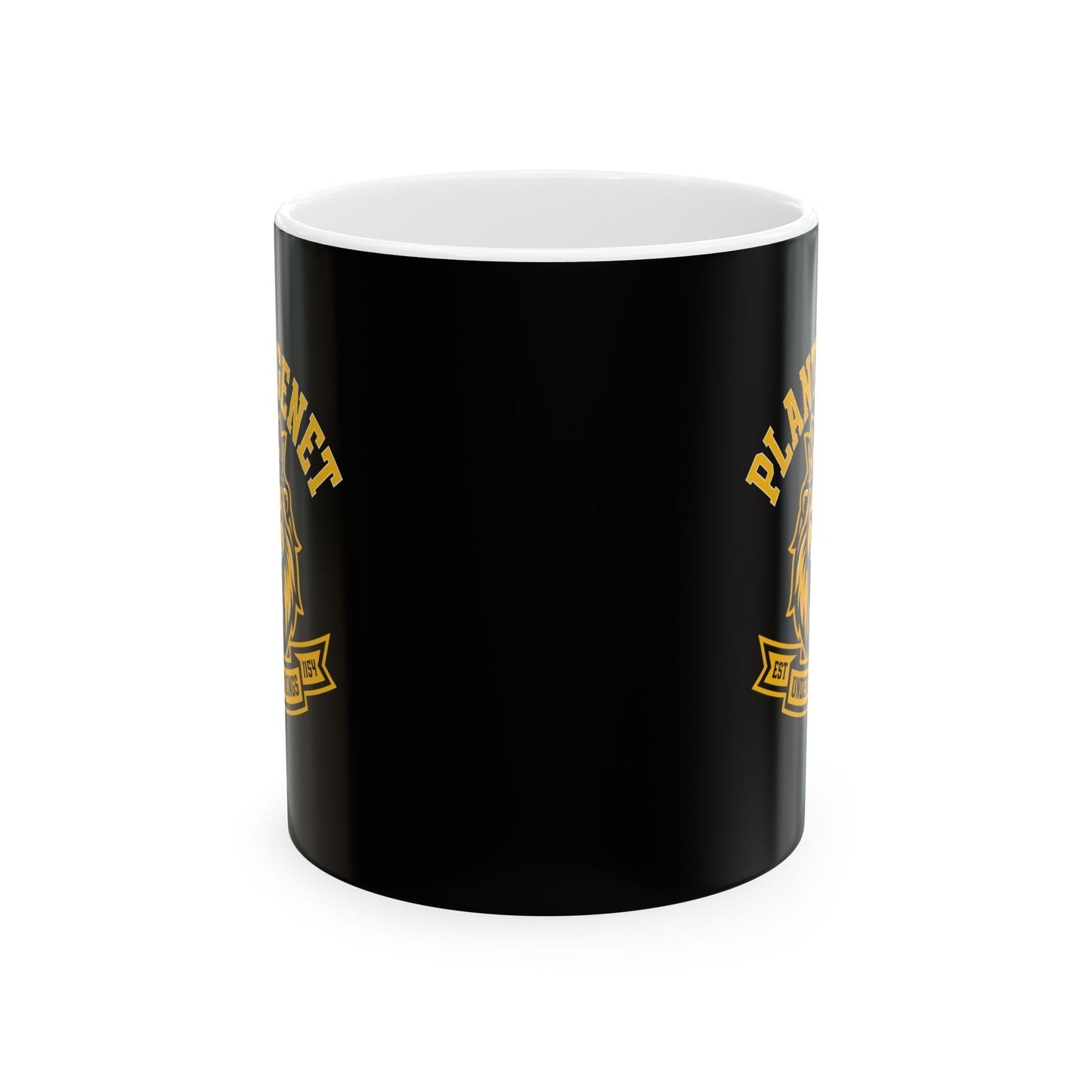 Plantagenet Dynasty Undefeated Lion Ceramic Mug, (11oz, 15oz)