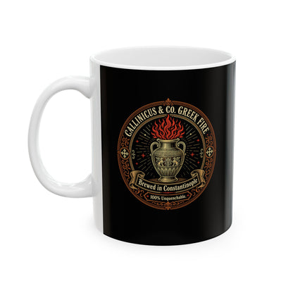 CALLINICUS & CO. GREEK FIRE Ceramic Mug, (11oz, 15oz)