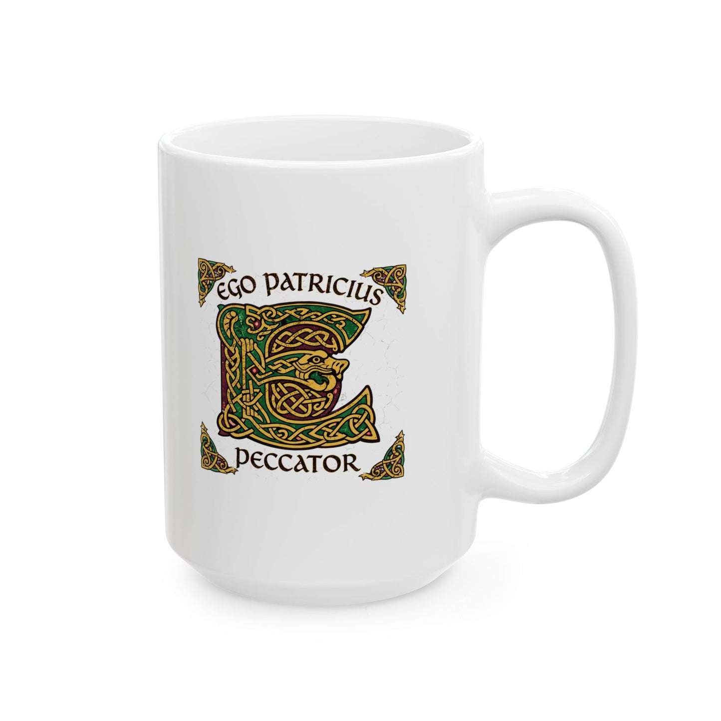 Saint Patrick Peccator Sinner Ceramic Mug, (11oz, 15oz)