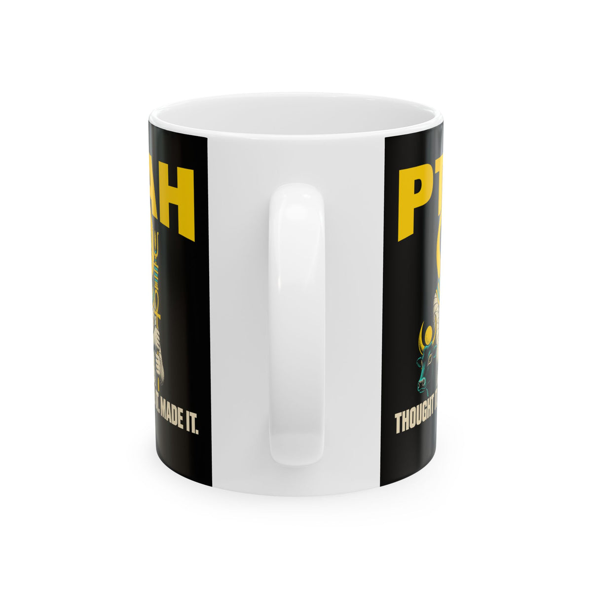 Ptah and the Apis Bull Ceramic Mug, (11oz, 15oz)