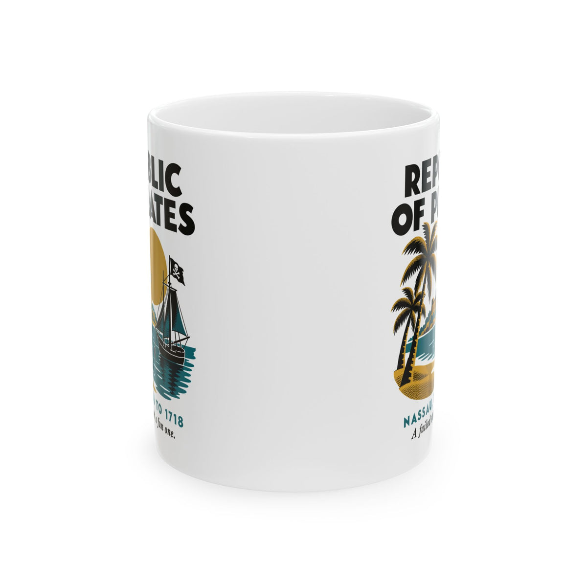 Republic of Pirates Nassau Ceramic Mug, (11oz, 15oz)