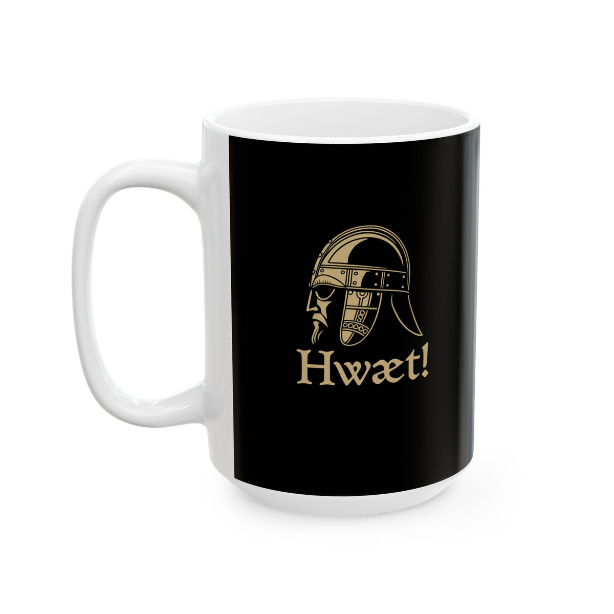 Beowulf Hwaet Listen Ceramic Mug, (11oz, 15oz)