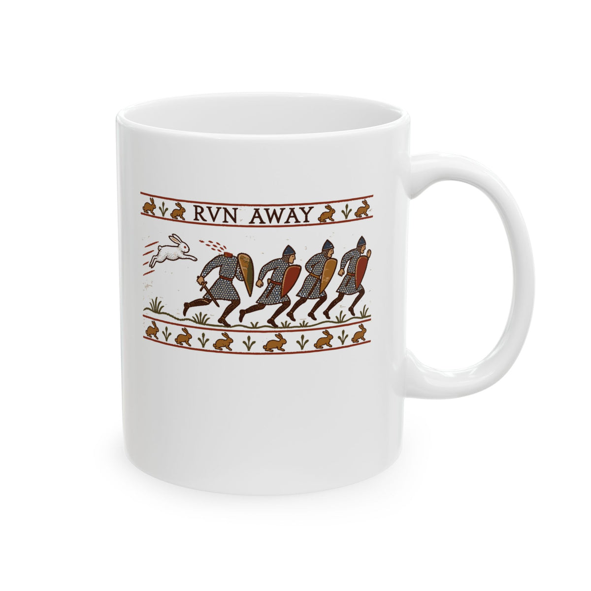 Run Away Killer Rabbit Holy Grail Ceramic Mug, (11oz, 15oz)