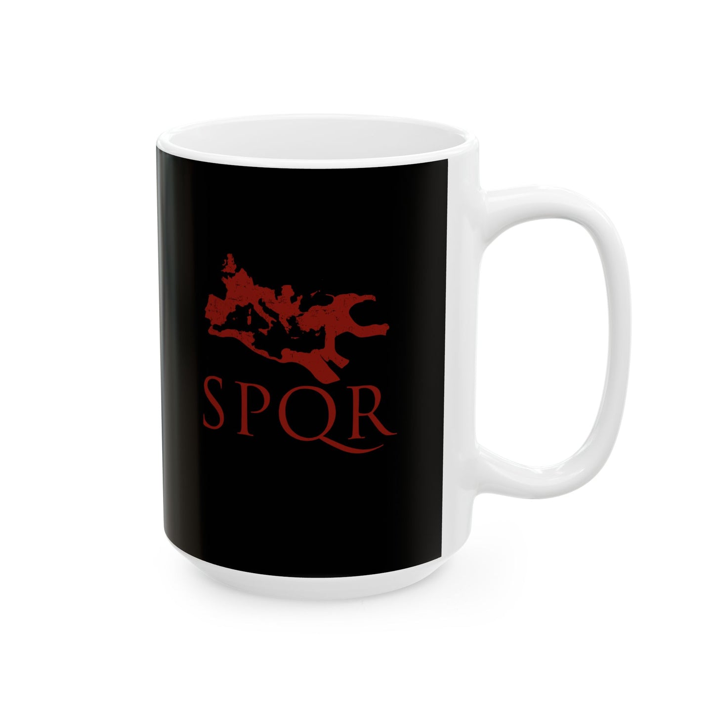 SPQR Rome Map Ceramic Mug, (11oz, 15oz)