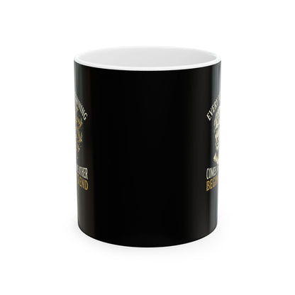 Seneca Every New Beginning Quote  Ceramic Mug, (11oz, 15oz)