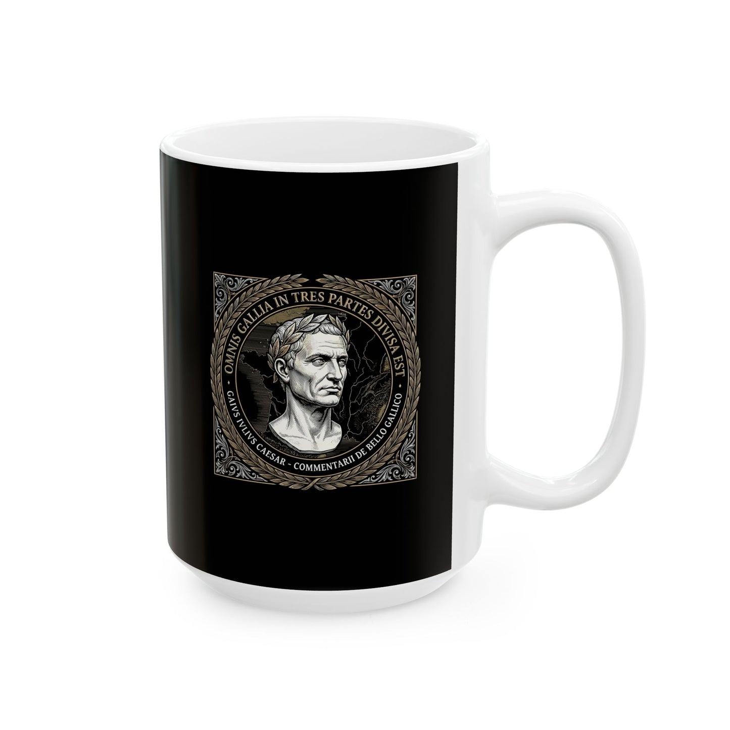 Julius Caesar Gallic War Quote Ceramic Mug, (11oz, 15oz)