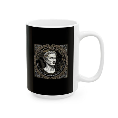 Julius Caesar Gallic War Quote Ceramic Mug, (11oz, 15oz)