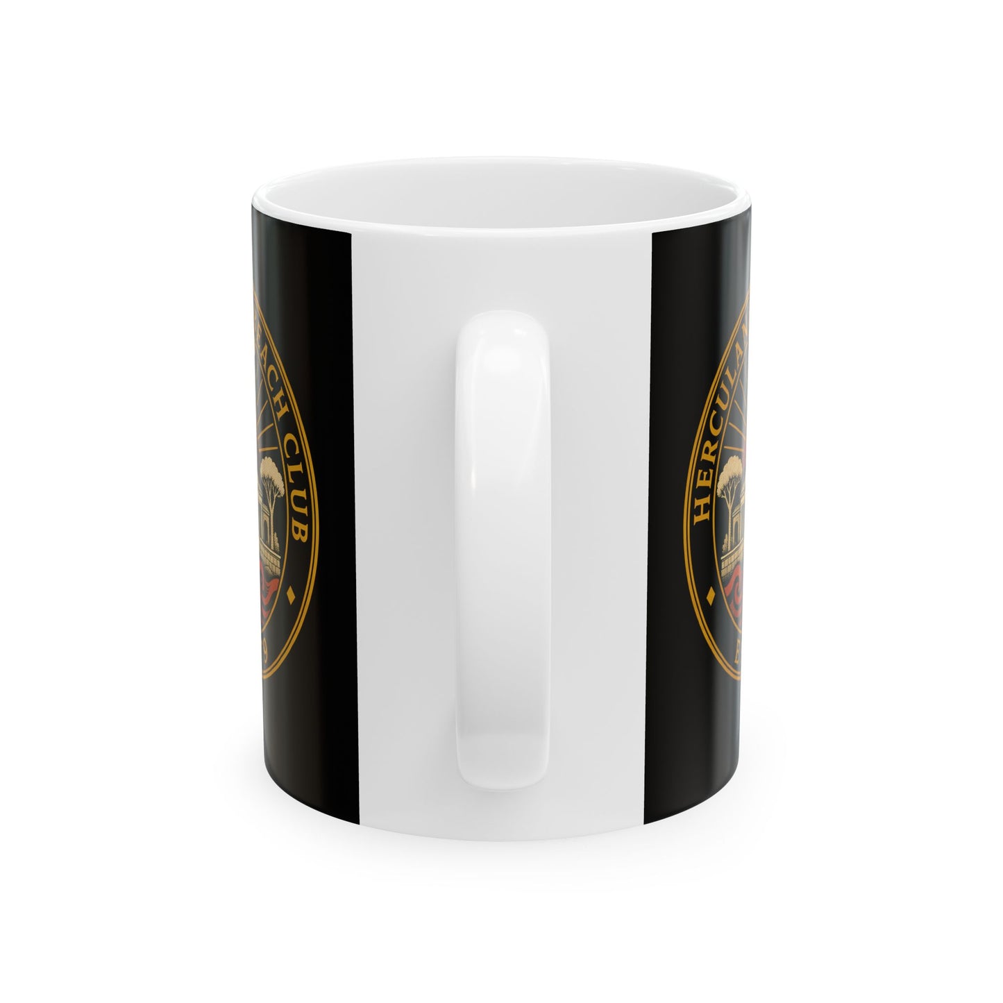 Herculaneum Beach Club Est 79 Ceramic Mug, (11oz, 15oz)