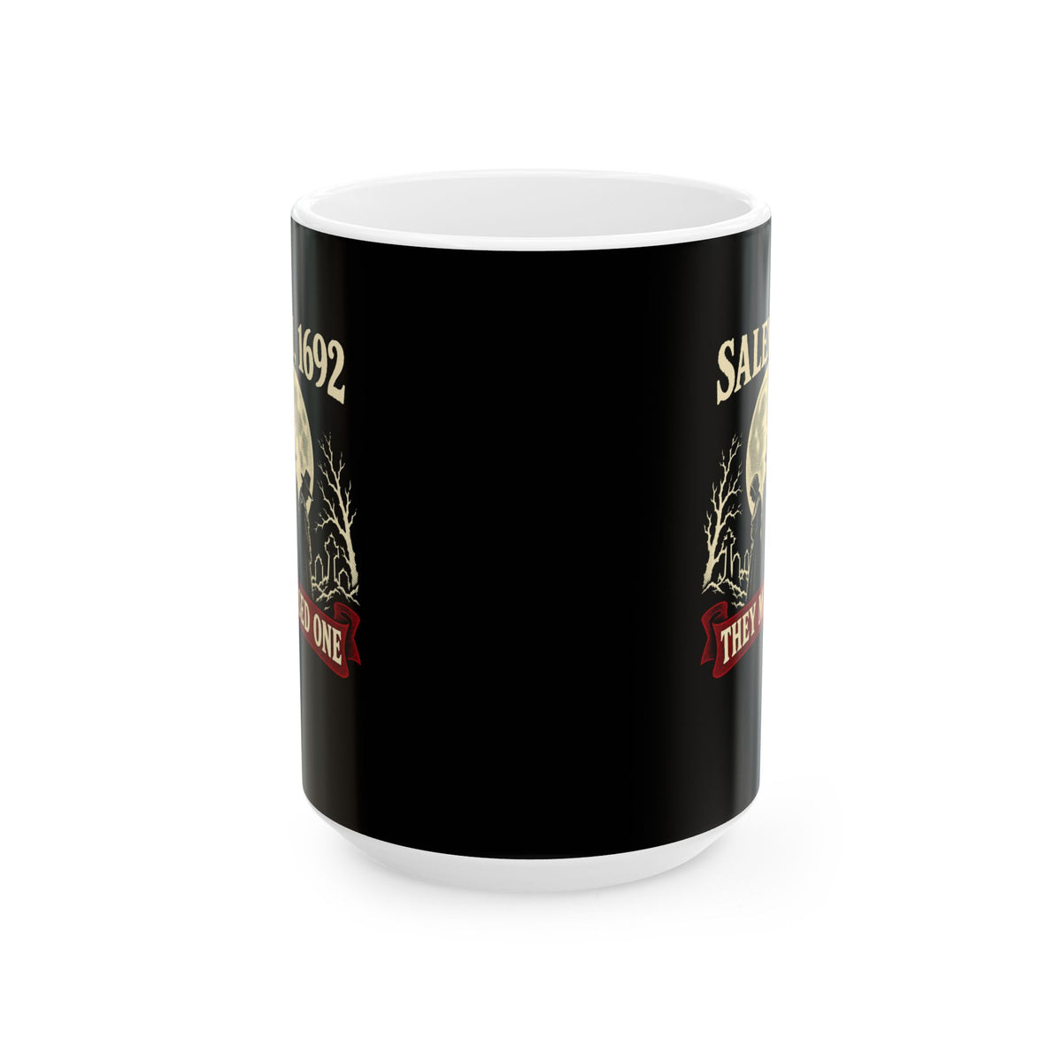 Salem 1692 They Missed One - Dark Ceramic Mug, (11oz, 15oz)