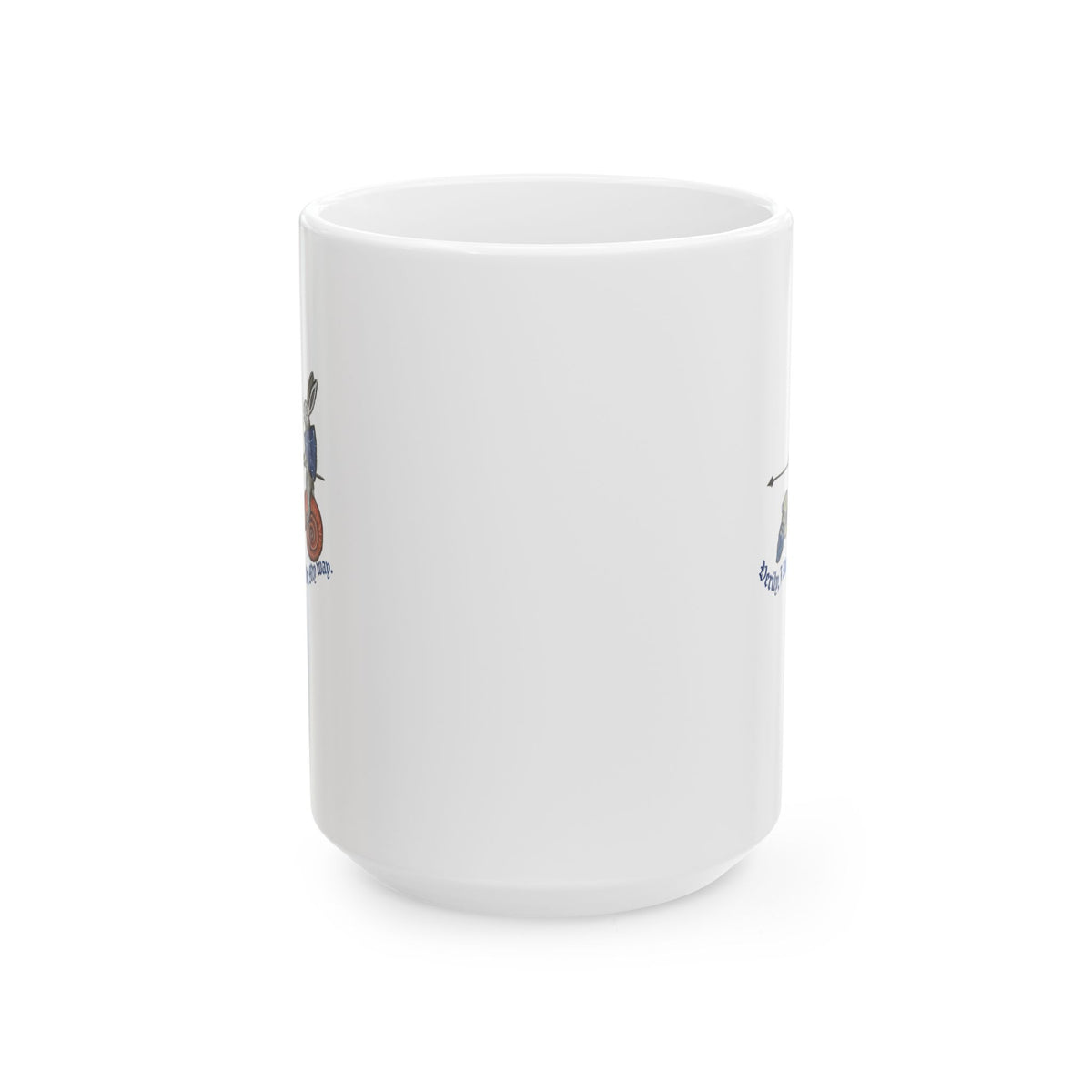 Medieval Marginalia Rabbit Snail Ceramic Mug, (11oz, 15oz)