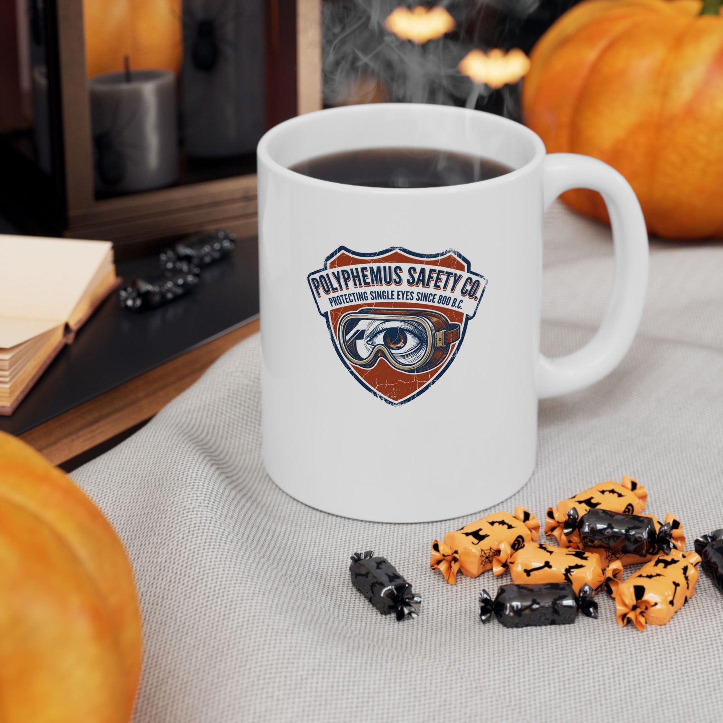 Polyphemus Cyclops Safety Glasses Ceramic Mug, (11oz, 15oz)