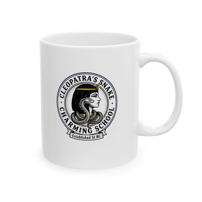 Cleopatra's Snake Charming School Ceramic Mug, (11oz, 15oz)