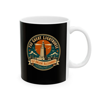 The Great Lighthouse of Alexandria Ceramic Mug, (11oz, 15oz)