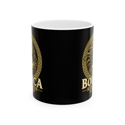 Boudica Rebel Queen Engraved Ceramic Mug, (11oz, 15oz)