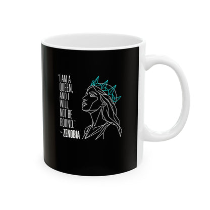 Line Art Queen Zenobia of Palmyra Ceramic Mug, (11oz, 15oz)
