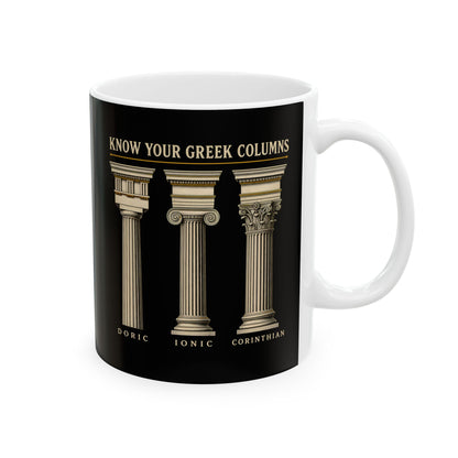 Know Your Greek Columns Ceramic Mug, (11oz, 15oz)