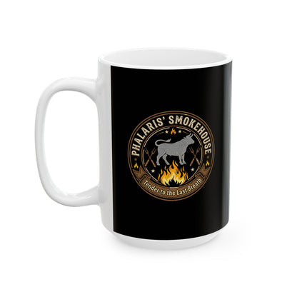 Phalaris Smokehouse Brazen Bull Ceramic Mug, (11oz, 15oz)