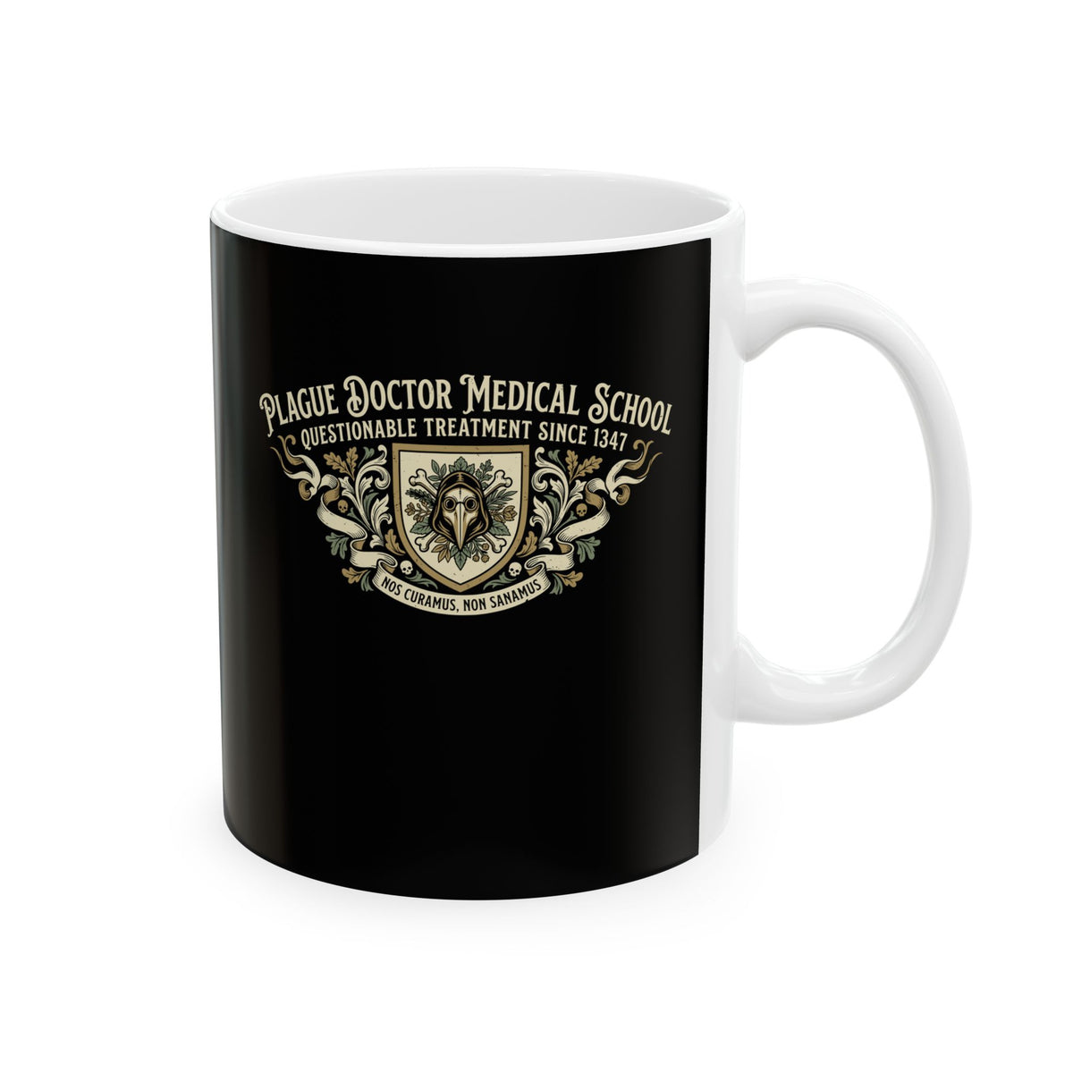 Plague Doctor Medical School Ceramic Mug, (11oz, 15oz)