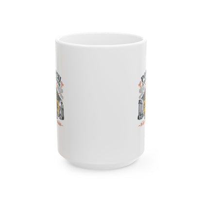 Pompeii Fun Run Beat the Heat Ceramic Mug, (11oz, 15oz)