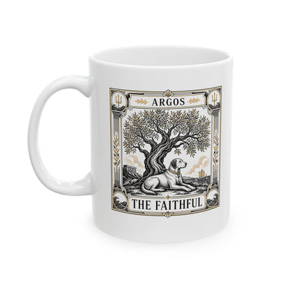 Faithful Argos Tarot Style Ceramic Mug, (11oz, 15oz)