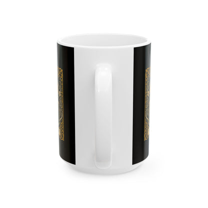 Glastonbury Abbey Tarot Ceramic Mug, (11oz, 15oz)