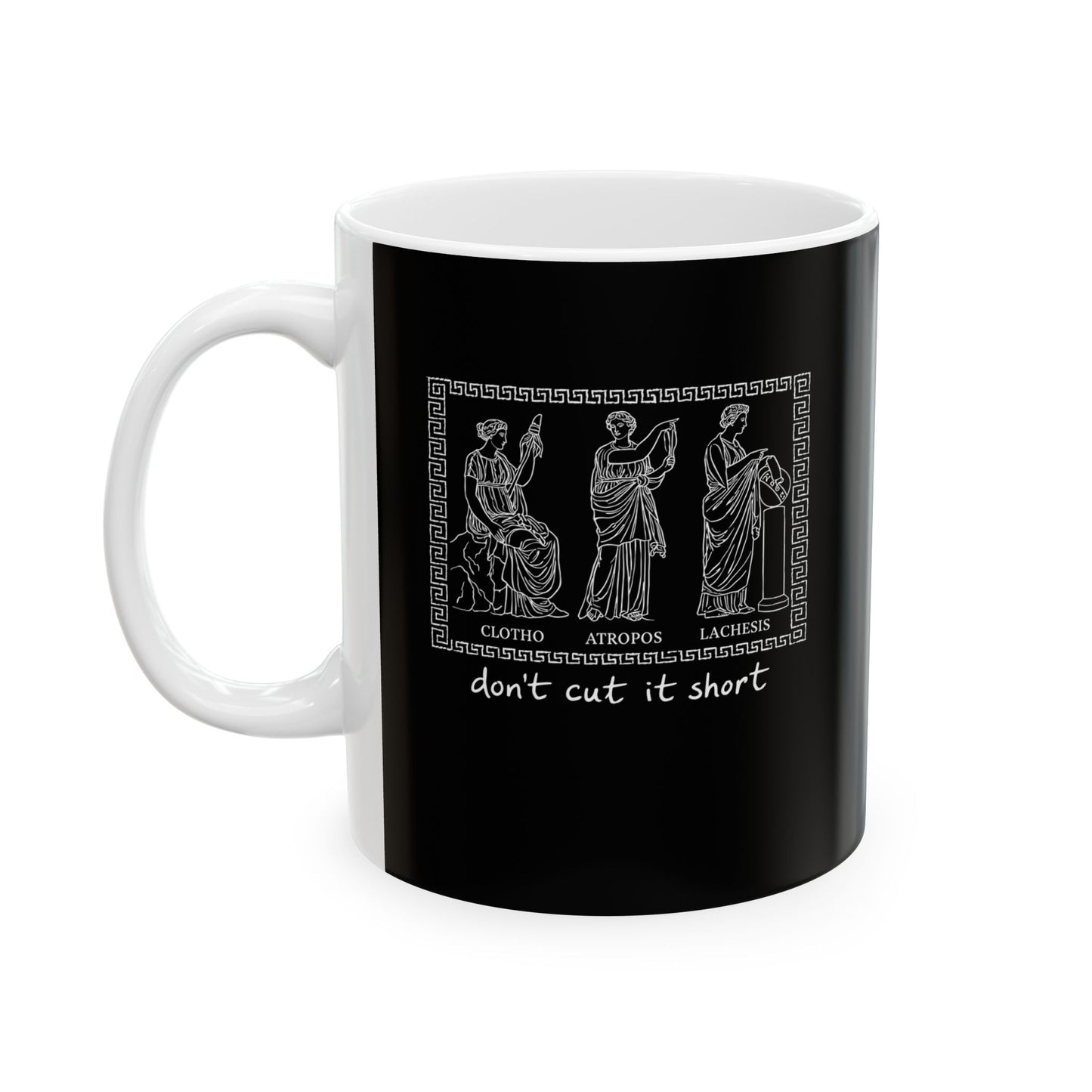 Three Fates Clotho Lachesis Atropos Ceramic Mug, (11oz, 15oz)