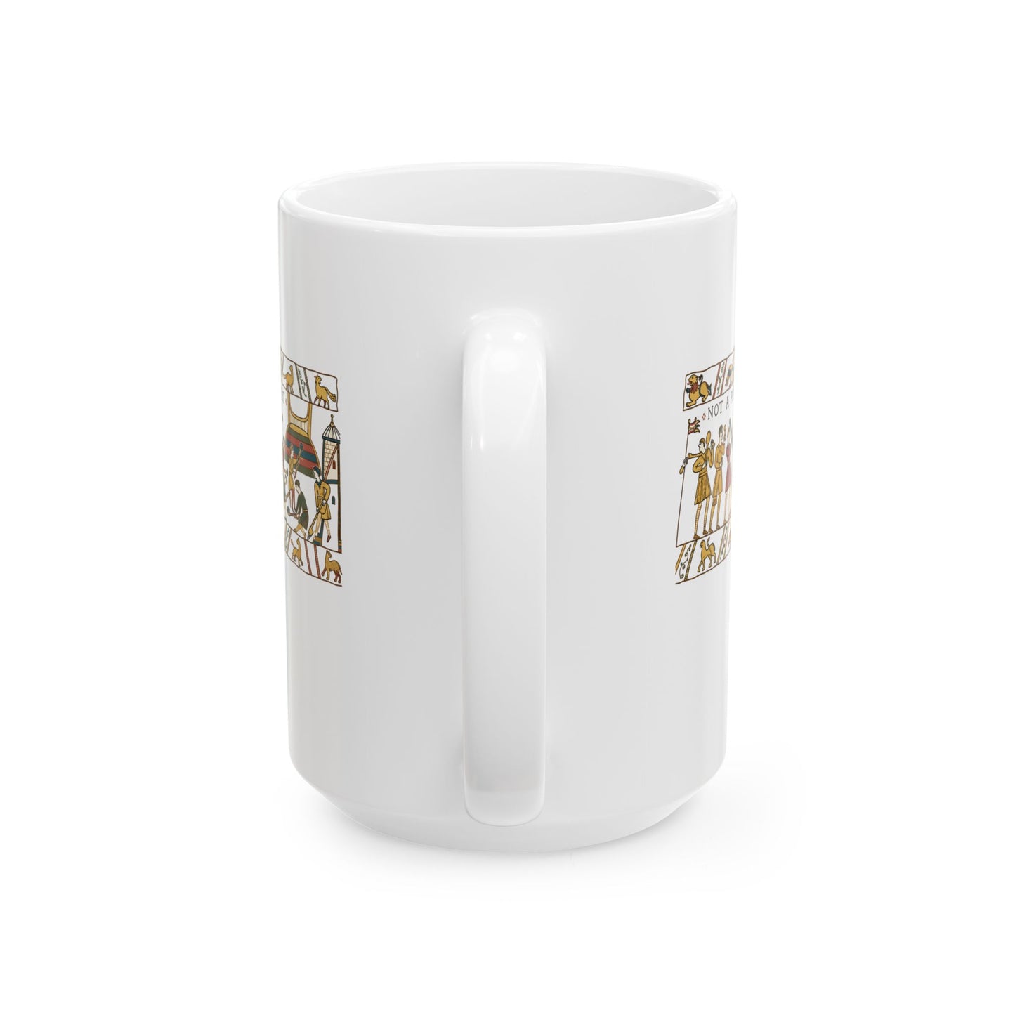 Bayeux Tapestry Not a Phone in Sight Ceramic Mug, (11oz, 15oz)