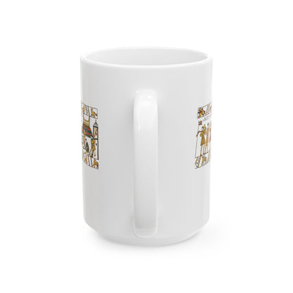 Bayeux Tapestry Not a Phone in Sight Ceramic Mug, (11oz, 15oz)