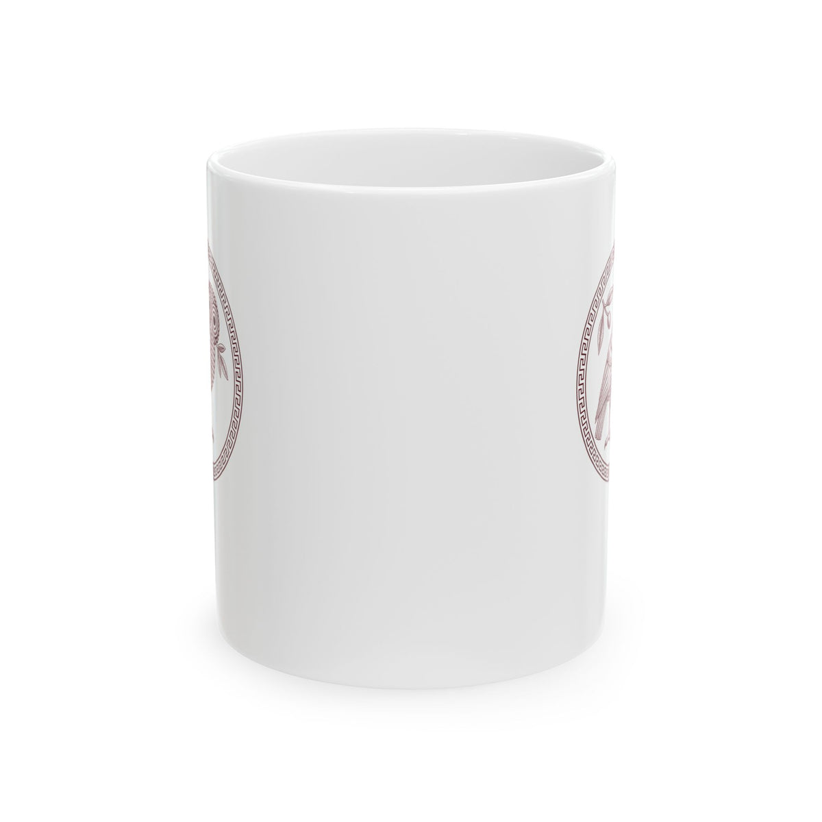 Ancient Athens Owl Wisdom Ceramic Mug, (11oz, 15oz)