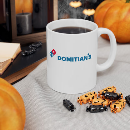 Domitian's Pizza Logo Ceramic Mug, (11oz, 15oz)