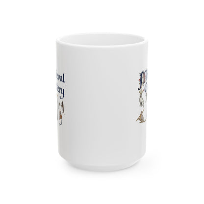 Medieval Cattery Cat Marginalia Ceramic Mug, (11oz, 15oz)