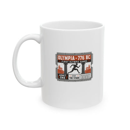 First Greek Olympics Ticket Ceramic Mug, (11oz, 15oz)